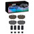 DFC 84-91 BMW 325is Front 4000 HybriDynamic Brake Pads and Hardware Kit