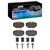 DFC 83-91 BMW 325E Front 4000 HybriDynamic Brake Pads and Hardware Kit