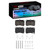 DFC 90-02 Ford Escort Front 4000 HybriDynamic Brake Pads and Hardware Kit