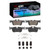DFC 4000 HybriDynamic Rear Brake Pads and Hardware Kit, BMW 220i (Mexico) 2014-2025
