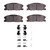 DFC 14-23 Dodge Charger Front 4000 HybriDynamic Brake Pads and Hardware Kit
