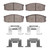 DFC 86-86 Nissan Stanza Front 4000 HybriDynamic Brake Pads and Hardware Kit
