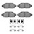 DFC 90-93 Honda Accord Coupe Front 4000 HybriDynamic Brake Pads and Hardware Kit
