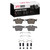 DFC 5000 Advanced Ceramic Rear Brake Pads and Hardware Kit, Volvo S60/V60, S90/V90, XC40, XC60/XC90, Polestar 2  1551-2409-01