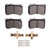 DFC 10-20 Mercedes-Benz S550 Front 4000 HybriDynamic Brake Pads and Hardware Kit