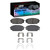 DFC 4000 HybriDynamic Front Brake Pads and Hardware Kit, Hyundai Veracruz 2007-2012