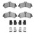 DFC 4000 HybriDynamic Rear Brake Pads and Hardware Kit, Dodge Sprinter 3500 2006-2018