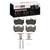 DFC 5000 Advanced Low-Metallic Rear Brake Pads and Hardware Kit, Audi Q7 2003-2015