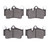 DFC 5000 Advanced Low-Metallic Rear Brake Pads, Audi Q7 2003-2015