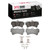 DFC 5000 Advanced Low-Metallic Front Brake Pads and Hardware Kit, Audi Q7 2003-2015