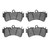 DFC 5000 Advanced Low-Metallic Front Brake Pads, Audi Q7 2003-2015