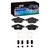 DFC 03-11 Cadillac BLS (Mexico) Front 4000 HybriDynamic Brake Pads and Hardware Kit