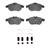 DFC 03-11 Cadillac BLS (Mexico) Front 5000 Advanced Low Metallic Brake Pads and Hardware Kit