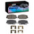 DFC 13-15 Hyundai Veloster Front 4000 HybriDynamic Brake Pads and Hardware Kit