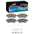 DFC 4000 HybriDynamic Front Brake Pads and Hardware Kit, Toyota Camry 1997-2001