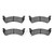DFC 5000 Advanced Semi-Metallic Rear Brake Pads, Ford Windstar 1995-2003