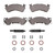 DFC 94-96 Chevrolet Caprice Front 4000 HybriDynamic Brake Pads and Hardware Kit