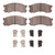 DFC 89-91 Mazda MPV Front 4000 HybriDynamic Brake Pads and Hardware Kit
