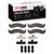 DFC 5000 Advanced Semi-Metallic Front Brake Pads and Hardware Kit, Dodge Ram 2500 Van 1998-2003