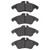 DFC 5000 Advanced Low-Metallic Front Brake Pads, Dodge Sprinter 3500 2002-2006