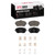 DFC 5000 Advanced Low-Metallic Front Brake Pads and Hardware Kit, Mercedes-Benz A200 (Mexico) 2020-2023