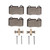 DFC 5000 Advanced Low-Metallic Rear Brake Pads and Hardware Kit, Cadillac CT5 2022-2025