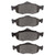 DFC 5000 Advanced Low-Metallic Front Brake Pads, Ford Contour 1995-2004