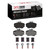 DFC 5000 Advanced Low-Metallic Front Brake Pads and Hardware Kit, Mercedes-Benz C280 1994-1998
