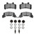 DFC 82-89 Buick Skyhawk Front 4000 HybriDynamic Brake Pads and Hardware Kit
