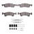 DFC 02-06 Ford Expedition Front 5000 Advanced Semi Metallic Brake Pads and Hardware Kit