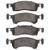 DFC 02-06 Ford Expedition Front 5000 Advanced Semi Metallic Brake Pads