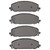 DFC 5000 Advanced Semi-Metallic Front Brake Pads, Dodge Durango 2021-2025