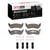 DFC 5000 Advanced Ceramic Rear Brake Pads and Hardware Kit, Ford Ranger (USA/Canada) 2003-2011