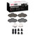 DFC 5000 Advanced Semi-Metallic Rear Brake Pads and Hardware Kit, Dodge Sprinter 3500 2002-2018