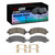 DFC 02-14 Cadillac Escalade ESV Rear 4000 HybriDynamic Brake Pads and Hardware Kit