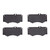 DFC 5000 Advanced Low-Metallic Front Brake Pads, Mercedes-Benz G500 (USA/Canada) 2002-2018