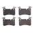 DFC 5000 Advanced Low-Metallic Rear Brake Pads, Mercedes-Benz C63 AMG 2007-2013