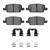 DFC 16-21 Chevrolet Malibu Rear 4000 HybriDynamic Brake Pads and Hardware Kit