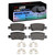DFC 4000 HybriDynamic Rear Brake Pads and Hardware Kit, Kia Seltos (USA/Canada) 2021-2025