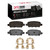 DFC 08-13 Nissan Rogue Rear 5000 Advanced Ceramic Brake Pads and Hardware Kit