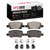 DFC 5000 Advanced Ceramic Rear Brake Pads and Hardware Kit, Hyundai Palisade 2021-2026