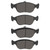 DFC 5000 Advanced Low-Metallic Front Brake Pads, Volvo V70/850 1993-2000