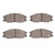 DFC 5000 Advanced Ceramic Front Brake Pads, Hyundai Santa Fe 2001-2005