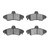 DFC 5000 Advanced Semi-Metallic Rear Brake Pads, Ford Contour 1995-2004