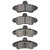 DFC 5000 Advanced Semi-Metallic Rear Brake Pads, Ford Contour 1995-2004