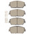 DFC 5000 Advanced Ceramic Front Brake Pads, Nissan X-Trail (Mexico) 2021-2025