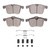 DFC 03-11 Cadillac BLS (Mexico) Front 5000 Advanced Ceramic Brake Pads and Hardware Kit