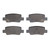 DFC 5000 Advanced Ceramic Rear Brake Pads, Kia Seltos (USA/Canada) 2021-2025