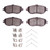 DFC 93-94 Lexus LS400 Front 5000 Advanced Ceramic Brake Pads and Hardware Kit