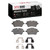 DFC 5000 Advanced Low-Metallic Front Brake Pads and Hardware Kit, Mini Cooper Clubman 2002-2015